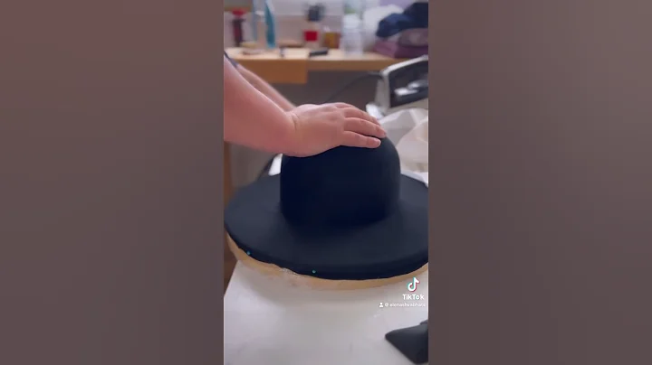 Cool process of making a Fedora Hat by my student. Hat courses with Elena Shvab #Millinery #london