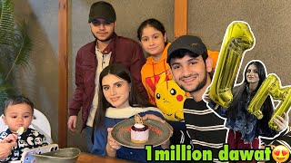 1 million followers ki saba ne treat Di poore ghar ko😍 | billing ke time mere sath prank🥲