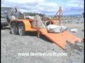 Lewis winch a portable chainsaw winch easily loads large rocks onto trailer