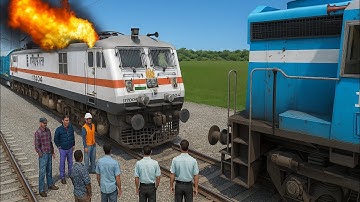 Engine Failed of Humsafar Express Train & Rescued by WDM3A#2 in Train Simulator 2025