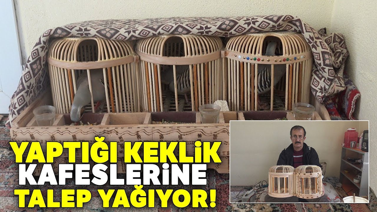Batmanlı Rıdvan Usta, Keklik Kafesi Yaparak Geçimini Sağlıyor