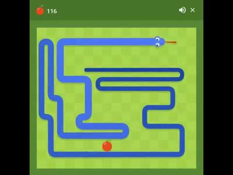 Google Snake Game  135 Score 