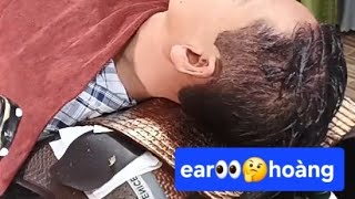 Haircut Facial Shaving Ear👀 😴 Wax