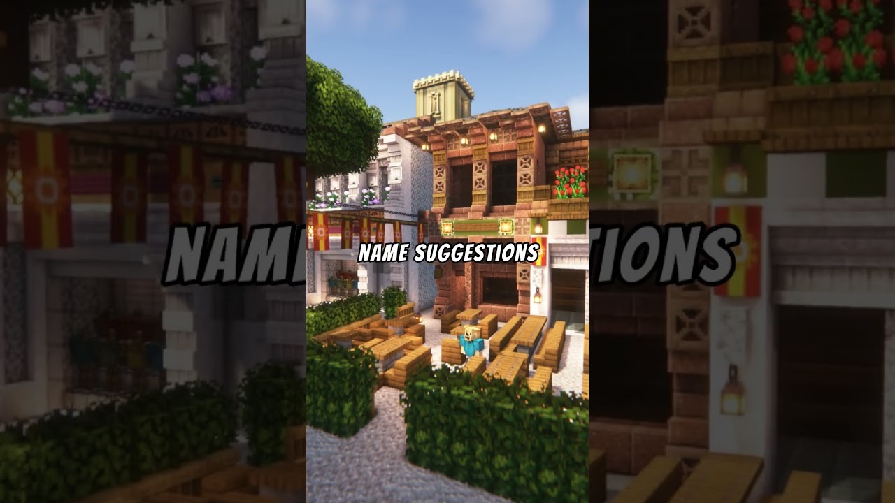 Паб в Minecraft, построенный из глиняных кирпичей 