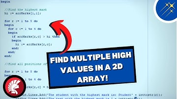 How to Find The Multiple Highest Values in A Two Dimensional Array!  | Beginner