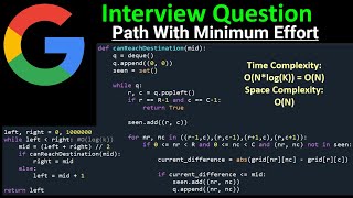 Path With Minimum Effort - BFS - DFS