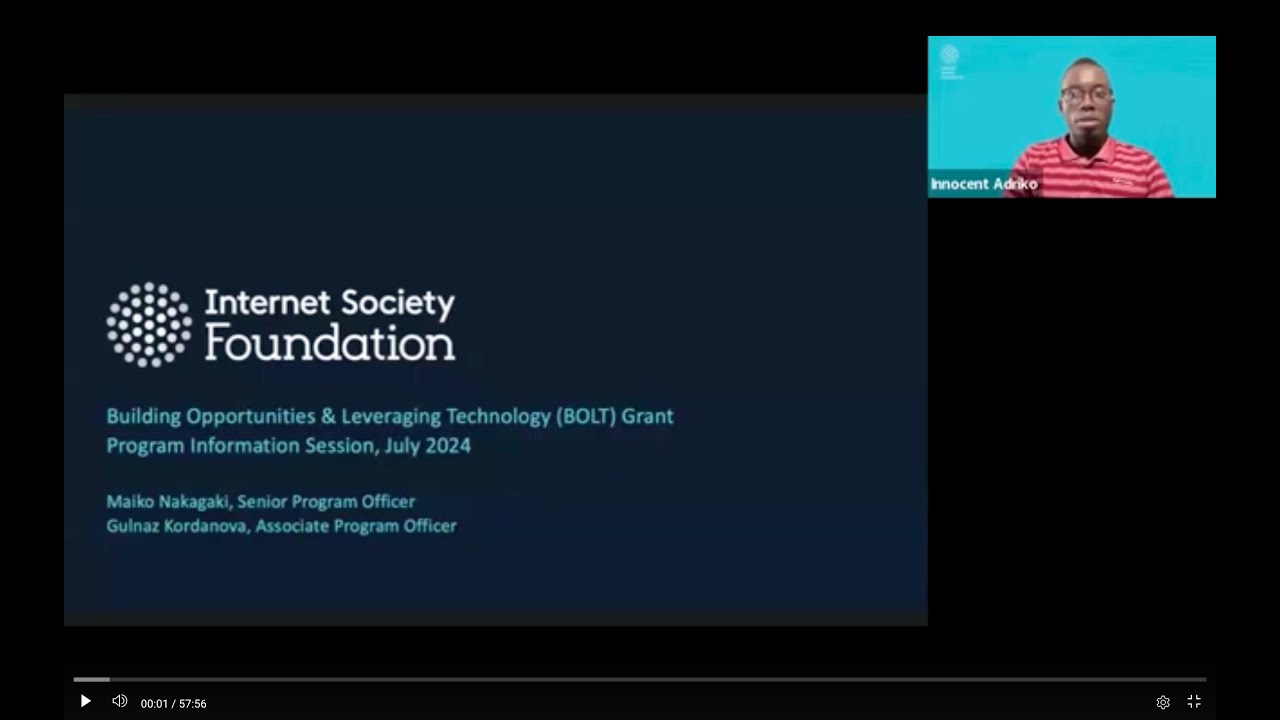 How to apply to the BOLT Grant Program- Internet Society Foundation ...