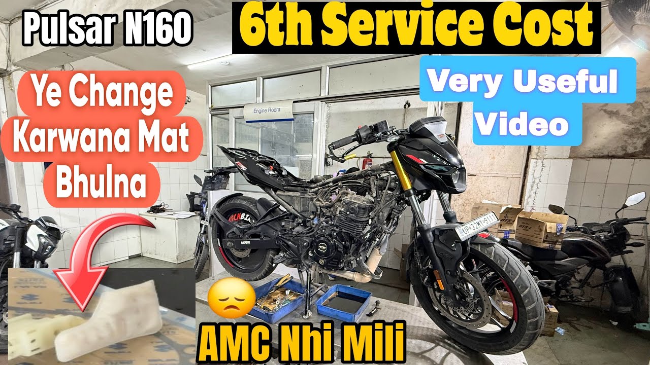Bajaj Pulsar N160 6th Service Cost || Aap Ye Mistake Mat Karna || Fuel Pump Change || Amc | N160