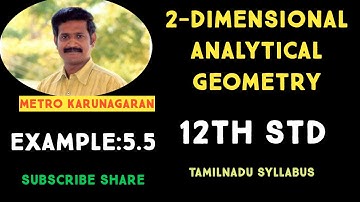12th Std Maths Ex.5.1(Example 5.5) Examine the position of the point (2,3) with respect to the circl