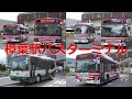 バスの行列を眺める@樟葉駅バスターミナル