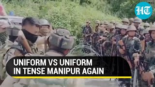 Fiery Police Vs Assam Rifles Fight In Manipur; Dont Cross The Line | Viral