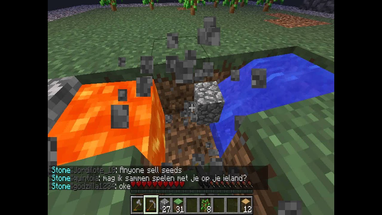 Minecraft Skyblock 3 Lava & Appels YouTube