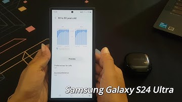 How to use the preset setting of Adapt sound for those aged 30 to 60 on Samsung Galaxy S24 Ultra