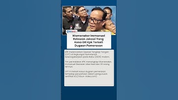 Profil Wamenaker Immanuel Ebenezer, Relawan Jokowi yang Terjaring OTT KPK terkait Dugaan Pemerasan