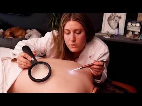 [ASMR] Full Body Skin Mapping & Realistic Doctor Dermatology Exam