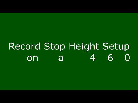 Record Stop Height
