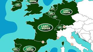 Countries With Official Land Rover Dealers — Full World Map!