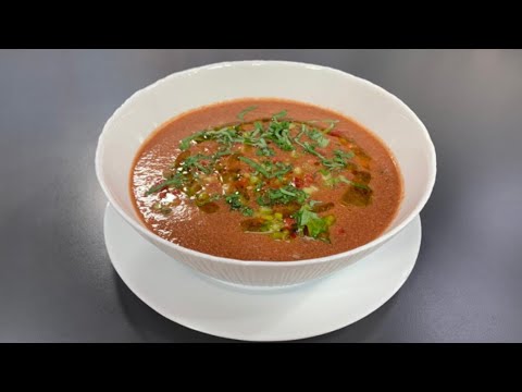 Video: Supë E Ftohtë Domate Me Erëza