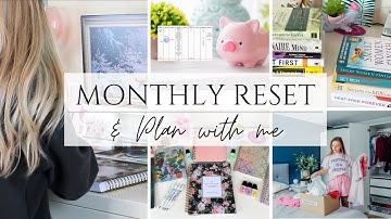Monthly Reset & Plan With Me 💸 Finances, Goal Setting, Declutter + My 2025 Monthly Money Routine