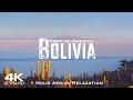 [4K] BOLIVIA 2023 🇧🇴 1 HOUR Drone Aerial Relaxation Film | La Paz Piano Study Music