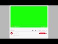 YouTube player green screen