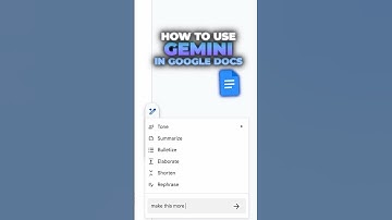 Hoe Google Gemini te gebruiken in Google Docs