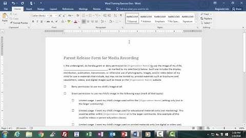 Creating New Documents in Word