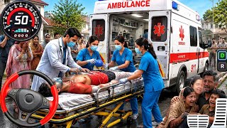 Ambulance City Rescue Simulator 3D - 911 US Emergency Ambulance Driving 3D 2026 Android Gameplay screenshot 3