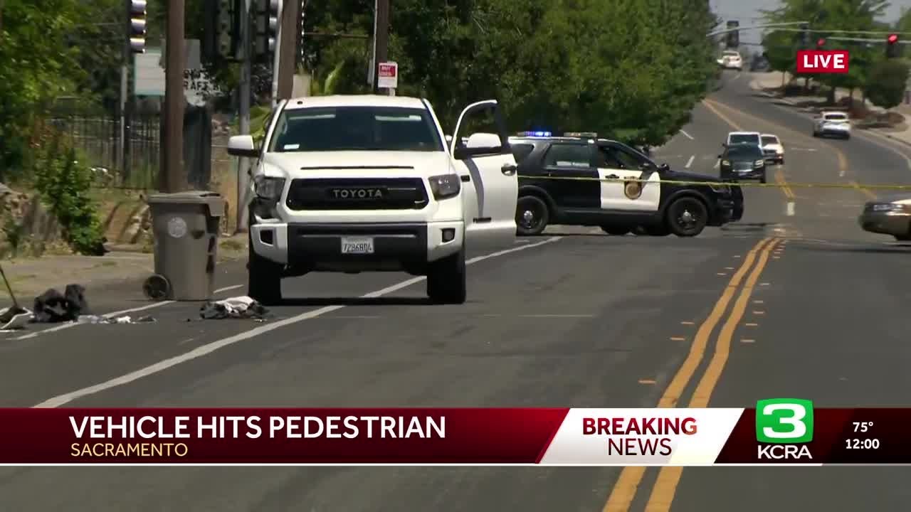 Pedestrian taken to hospital after being struck by vehicle in ...