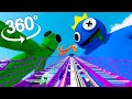 360° VR Giant Rainbow Friends Animation | FNF  - Roller Coaster