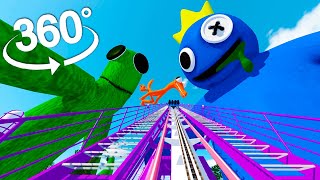 360° VR Giant Rainbow Friends Animation | FNF  - Roller Coaster