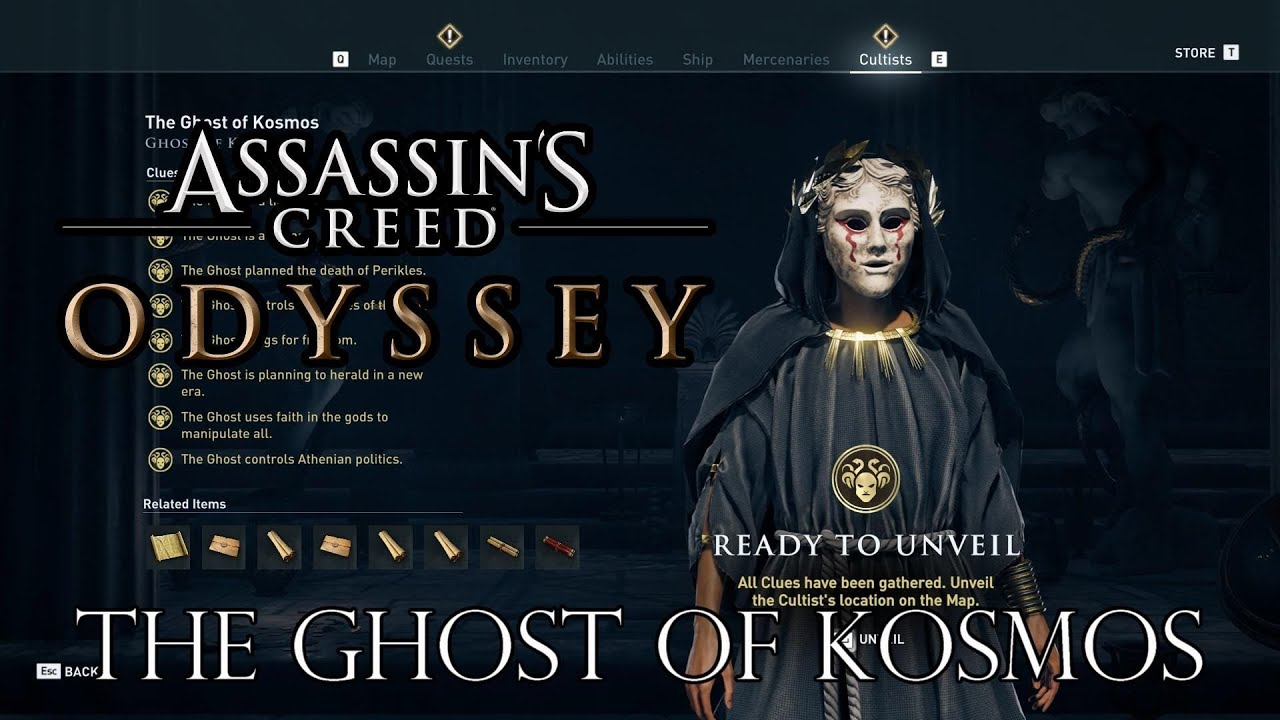 gaming logo Assassins Creed Odyssey - The Ghost of Kosmos