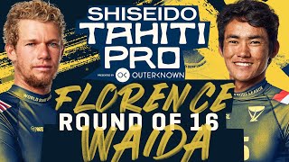 John John Florence vs Rio Waida | SHISEIDO Tahiti Pro - Round of 16 Heat Replay