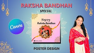 Raksha Bandhan Post Design in CANVA | Canva Tutorial by @vibe_artisticwt5qj screenshot 3