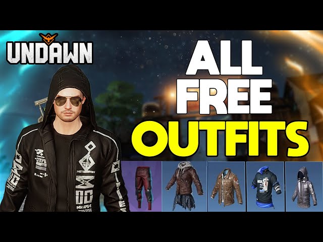 All free outfits and skins that you can have in undawn mobile