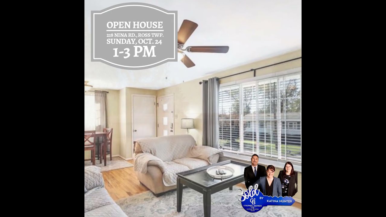 OPEN HOUSE: 218 Nina Road, Ross Twp