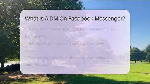 What Is A DM On Facebook Messenger? - Everyday-Networking