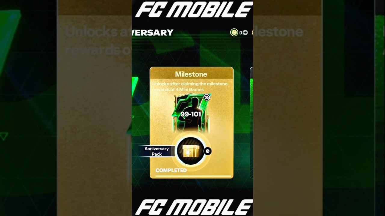 /FC mobile 24!99-101 1st Anniversary Milestone Reward what you get?/