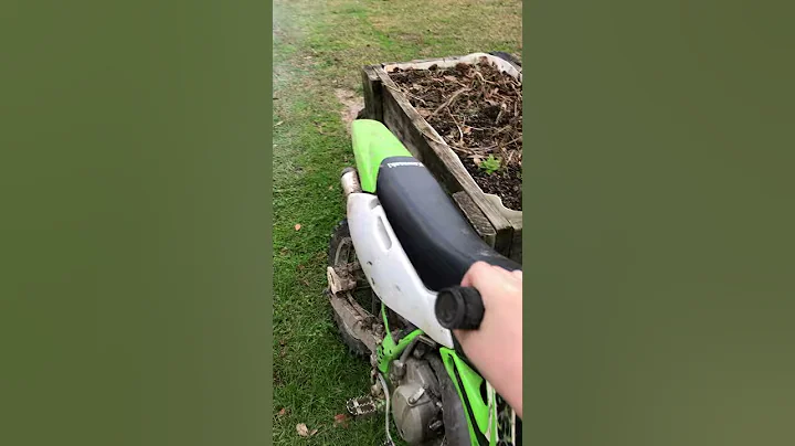 About to rip around the yard on the Kx 65 2stroke