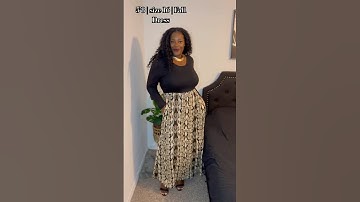 Plus size Fall dress #plussizefashion #ootd #grwm #outfitinspo #fall #plussize #plusfashion