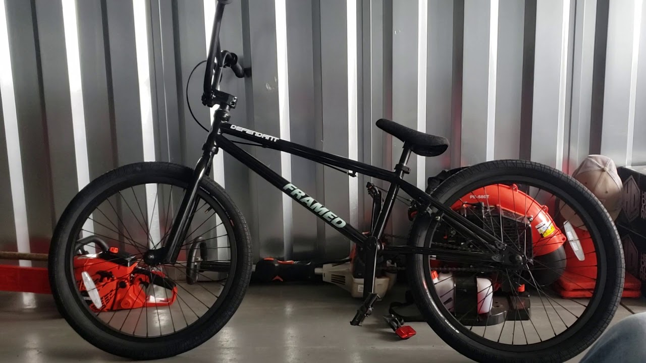 framed defendant pro bmx bike