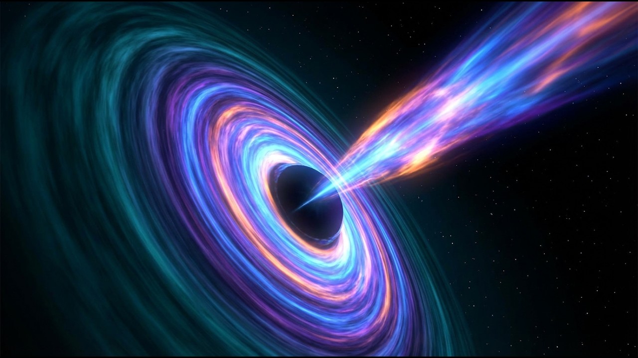 Почему черные дыры выбрасывают гигантские струи — объяснение в 3D