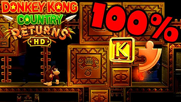 3-K Shifty Smashers 🐵 Donkey Kong Country Returns HD 100% Walkthrough (All Puzzle Pieces + Letters)