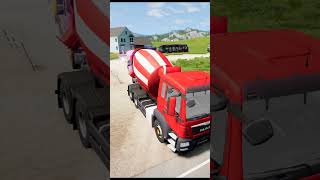 Realistic Truck Crash Test 😱🚨 BeamNG Drive #beamngdrive #trucks #beamng #車  #carcrash screenshot 1