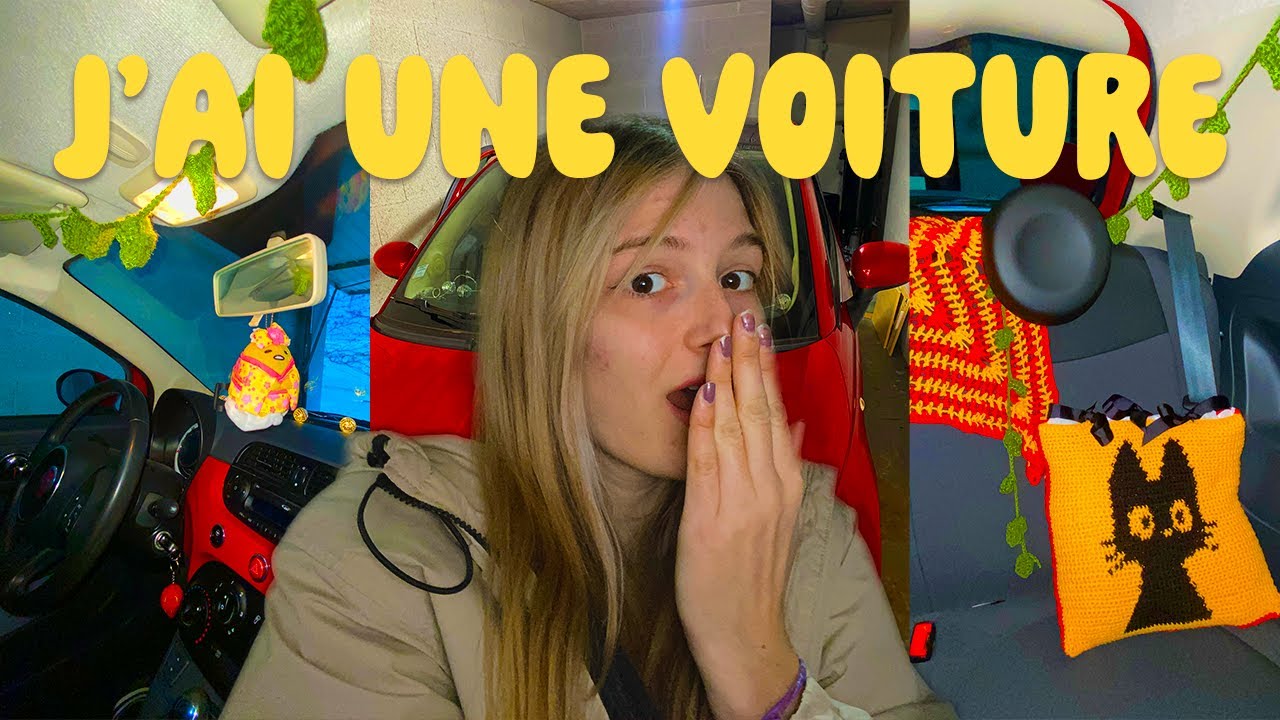 on DÉCORE ma PREMIÈRE VOITURE | crochet&shopping