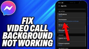 How To Fix Messenger Video Call Background Not Working (2025) - Easy Fix