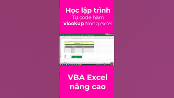 Cách tạo CODE ra hàm vlookup trong lập trình VBA Excel Học VBA Cơ bản và nâng cao