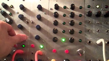 gate sequencer "mock up" with 4017 and diode "and" gate -- Sagittronics -- Charlie Slick