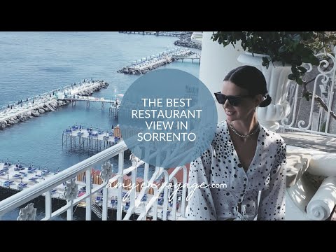 The Restaurant with the BEST view in SORRENTO: La Pergola Restaurant, Bellevue Syrene Hotel #shorts