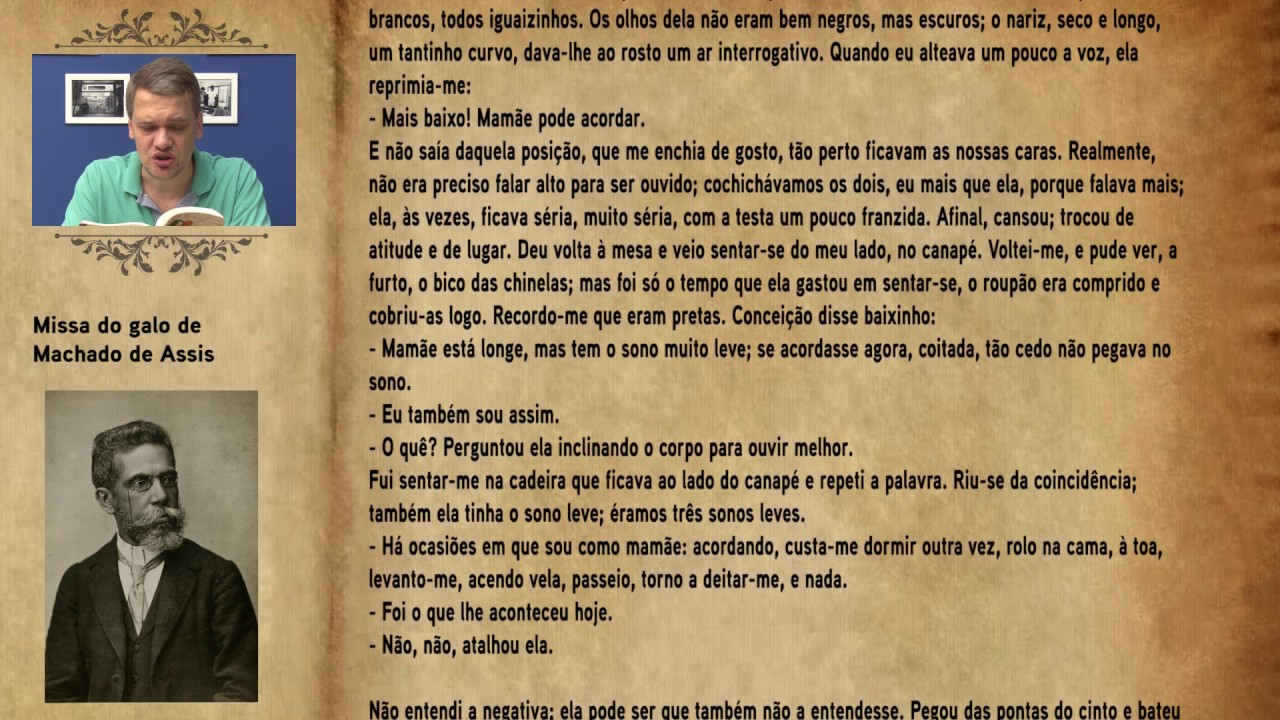 Leitura Ouvida 4 Missa Do Galo Machado De Assis Youtube
